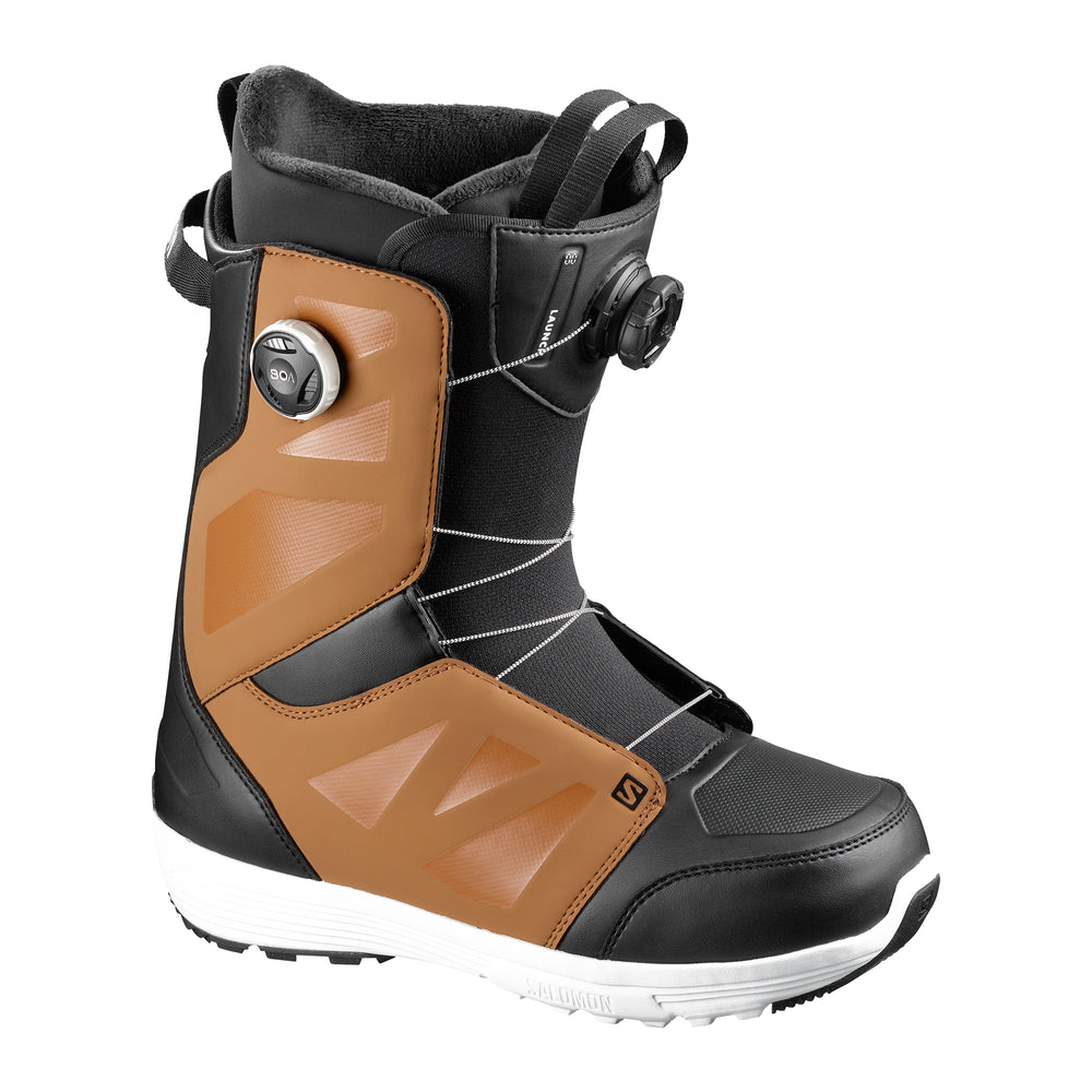 SALOMON LAUNCH BOA SJ BOA SNOWBOARD BOOTS - RAWHIDE - 2021 RAWHIDE SNOWBOARD BOOTS