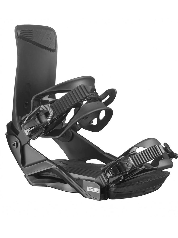 SALOMON RHYTHM SNOWBOARD BINDINGS - BLACK - 2024 BLACK SNOWBOARD BINDINGS