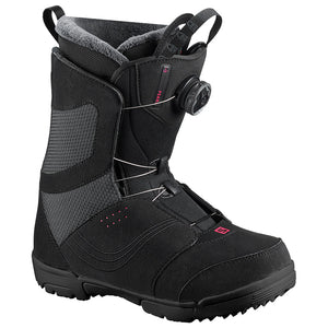 
                  
                    Load image into Gallery viewer, SALOMON WOMENS PEARL BOA SNOWBOARD BOOTS - BLACK - 2019 BLACK SNOWBOARD BOOTS
                  
                