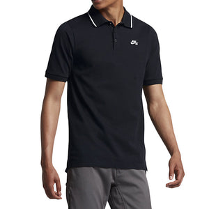 
                  
                    Load image into Gallery viewer, NIKE SB DRY MEN&amp;#39;S POLO BLACK/WHITE POLO
                  
                