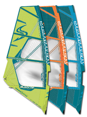
                  
                    Load image into Gallery viewer, 2021 Simmer Black Tip 5.9m2 New windsurfing sails
                  
                