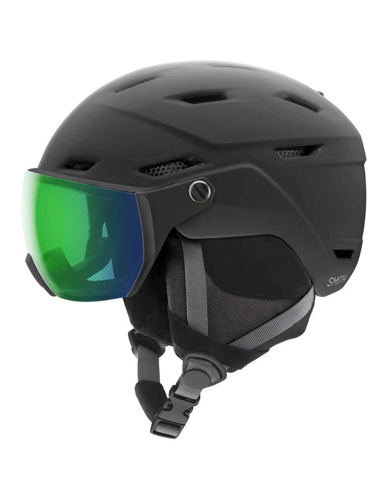 SMITH SURVEY HELMET - MATTE BLACK EVERTDAY GREEN - 2023 MATTE BLACK EVERYDAY GREEN HELMETS