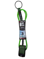 Sola 6FT 7MM Surfboard Leash Green Default Title Leashes