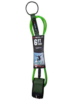 
                  
                    Load image into Gallery viewer, Sola 6FT 7MM Surfboard Leash Green Default Title Leashes
                  
                