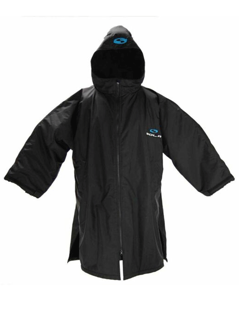 Sola Waterproof Changing Coat Robe Black Changing towels and ponchos