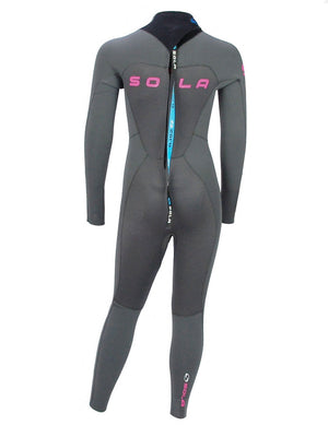 
                  
                    Load image into Gallery viewer, Sola Fire 5/4mm Kids Wetsuit - Asphalt Pink - 2023 Kids winter wetsuits
                  
                