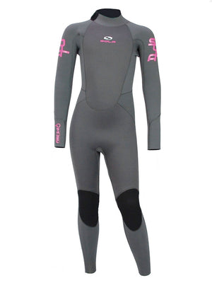 
                  
                    Load image into Gallery viewer, Sola Fire 5/4mm Kids Wetsuit - Asphalt Pink - 2023 XXXL Kids winter wetsuits
                  
                