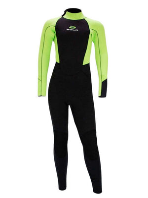 
                  
                    Load image into Gallery viewer, Sola Fire 5/4MM Kids Wetsuit - Black Lime - 2022 Kids winter wetsuits
                  
                