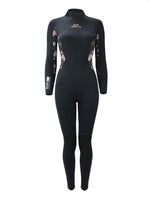 Sola Womens H2O 4/3mm Wetsuit - Black Floral - 2023 18 Womens winter wetsuits