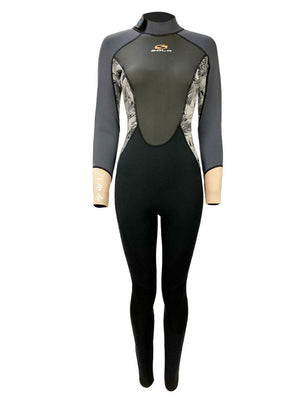 
                  
                    Load image into Gallery viewer, Sola Womens Ignite 3/2mm Wetsuit - Grey Floral - 2022 20 Womens summer wetsuits
                  
                