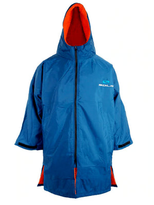 
                  
                    Load image into Gallery viewer, Sola Junior Waterproof Changing Coat Robe Blue Orange Changing towels and ponchos
                  
                