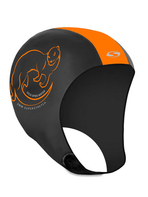 
                  
                    Load image into Gallery viewer, Sola 3mm Open Water Swim Cap - Orange Wetsuit hoods and beanies
                  
                