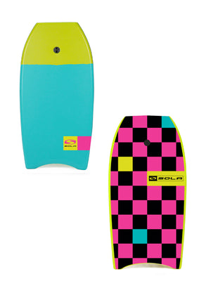 
                  
                    Load image into Gallery viewer, Sola Revolver Bodyboard TEAL LIME BODYBOARDS
                  
                
