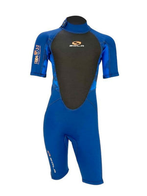 
                  
                    Load image into Gallery viewer, Sola Storm 3/2MM Kids Shorty Wetsuit - Blue Camo - 2022 Kids shorty wetsuits
                  
                
