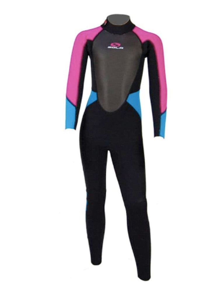 
                  
                    Load image into Gallery viewer, Sola Storm 3/2mm Kids Wetsuit - Pink Turquoise - 2022 XS Kids summer wetsuits
                  
                