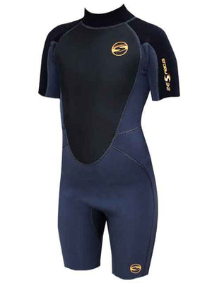 
                  
                    Load image into Gallery viewer, 2019 Sola Storm Kids 3/2MM Shorty Wetsuit Graphite Black S Kids summer wetsuits
                  
                
