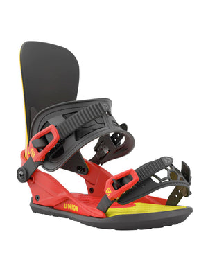 
                  
                    Load image into Gallery viewer, UNION COBRA DOGS X STRATA SNOWBOARD BINDINGS - RED - 2023 RED SNOWBOARD BINDINGS
                  
                