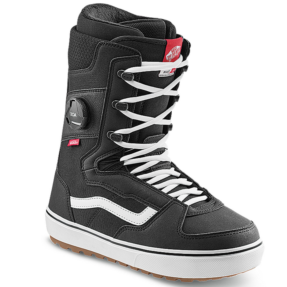 VANS INVADO OG SNOWBOARD BOOTS - BLACK WHITE - 2023 BLACK WHITE SNOWBOARD BOOTS