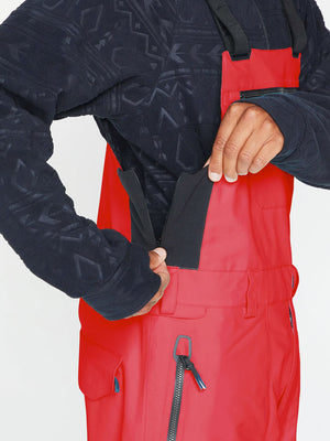 
                  
                    Load image into Gallery viewer, VOLCOM RAIN GORE TEX BIB OVERALL SNOWBOARD PANT - RED - 2023 SNOWBOARD PANTS
                  
                