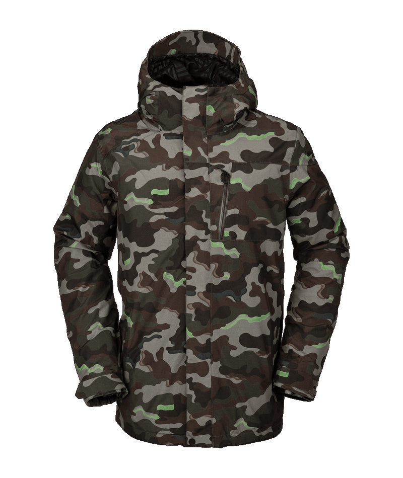 VOLCOM L GORE TEX SNOWBOARD JACKET - ARMY - 2021 ARMY SNOWBOARD JACKETS