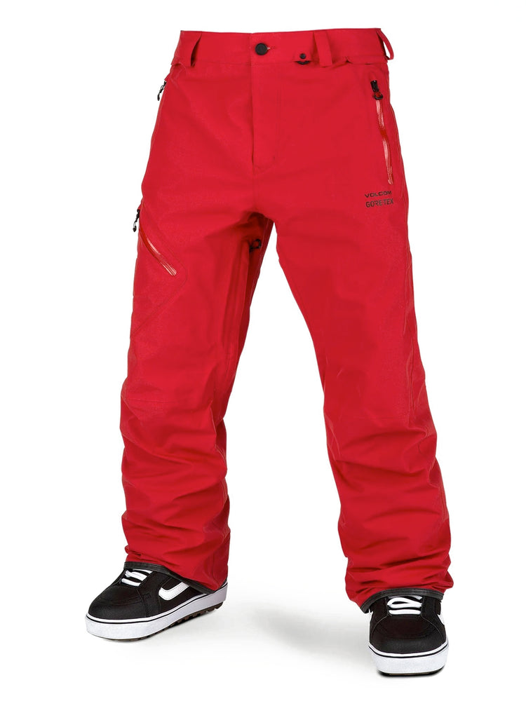 VOLCOM L GORE TEX SNOWBOARD PANT - RED - 2022 RED SNOWBOARD PANTS