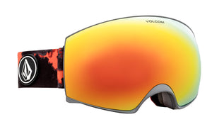 
                  
                    Load image into Gallery viewer, VOLCOM MAGNA SNOWBOARD GOGGLES - SMOKE RED CHROME - 2021 SMOKE RED CHROME GOGGLES
                  
                