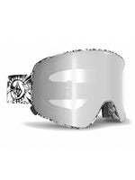 VOLCOM ODYSSEY SNOWBOARD GOGGLES + BONUS LENS - OP ART SILVER CHROME - 2023 OP ART SILVER CHROME GOGGLES