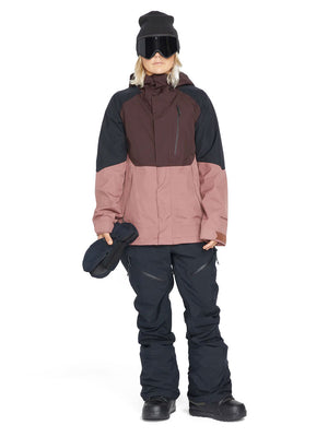 
                  
                    Load image into Gallery viewer, VOLCOM WOMENS ARIS GORE-TEX INSULATED SNOWBOARD JACKET - BLACK PLUM - 2023 SNOWBOARD JACKETS
                  
                
