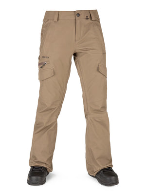 
                  
                    Load image into Gallery viewer, VOLCOM WOMENS ASTON GORE-TEX SNOWBOARD PANT - COFFEE - 2022 COFFEE SNOWBOARD PANTS
                  
                