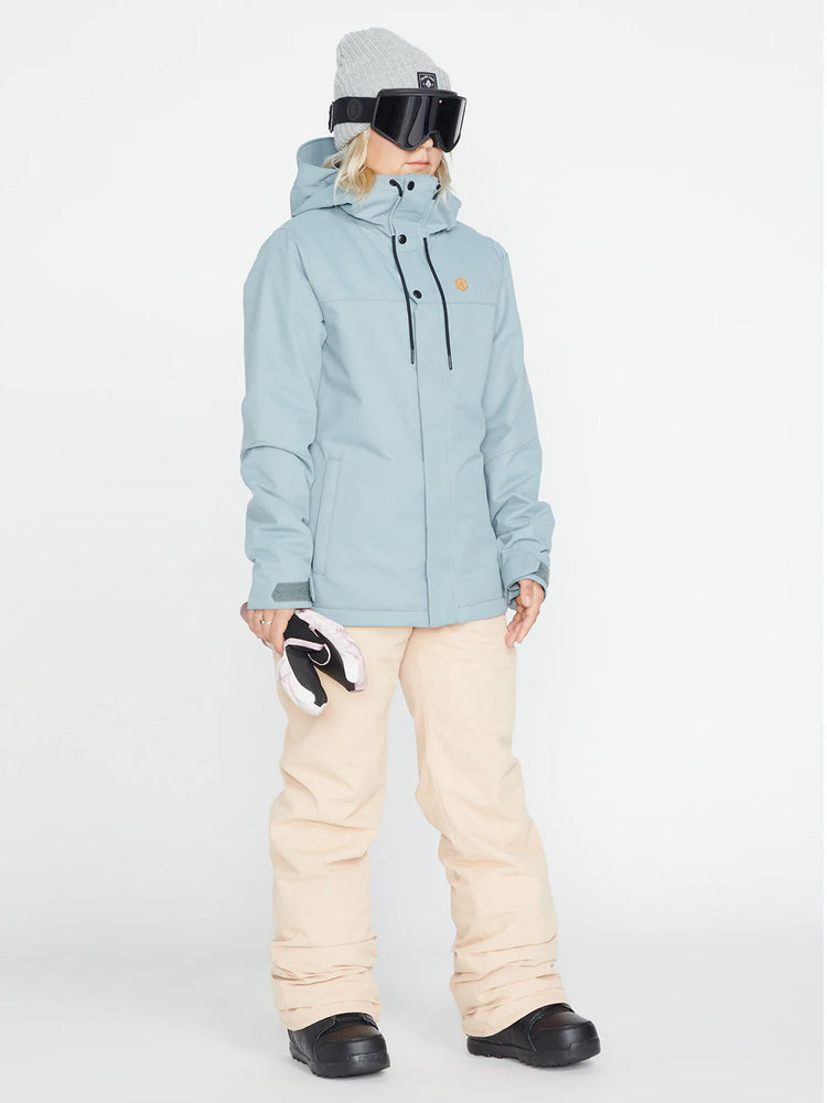 
                  
                    Load image into Gallery viewer, VOLCOM WOMENS BOLT INSULATED SNOWBOARD JACKET - GREEN ASH - 2023 SNOWBOARD JACKETS
                  
                