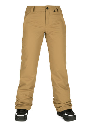 
                  
                    Load image into Gallery viewer, VOLCOM WOMENS FROCHICKIE SNOWBOARD PANT - BURNT KHAKI - 2021 BURNT KHAKI SNOWBOARD PANTS
                  
                