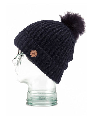 
                  
                    Load image into Gallery viewer, VOLCOM WOMENS LULA BEANIE - BLACK - 2023 BLACK BEANIES
                  
                