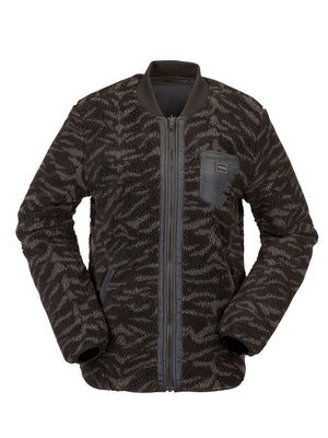 
                  
                    Load image into Gallery viewer, VOLCOM WOMENS REVERSIBLE POLAR JACKET - WHITE TIGER - 2022 WHITE TIGER FLEECE
                  
                