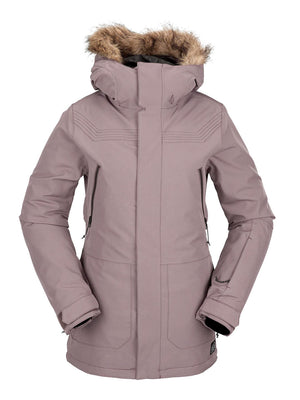 
                  
                    Load image into Gallery viewer, VOLCOM WOMENS SHADOW INSULATED SNOWBOARD JACKET - ROSEWOOD - 2023 ROSEWOOD SNOWBOARD JACKETS
                  
                