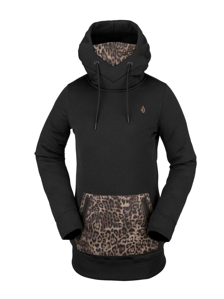 VOLCOM WOMENS SPRING SHRED HOODIE - BLACK - 2022 BLACK HOODIES