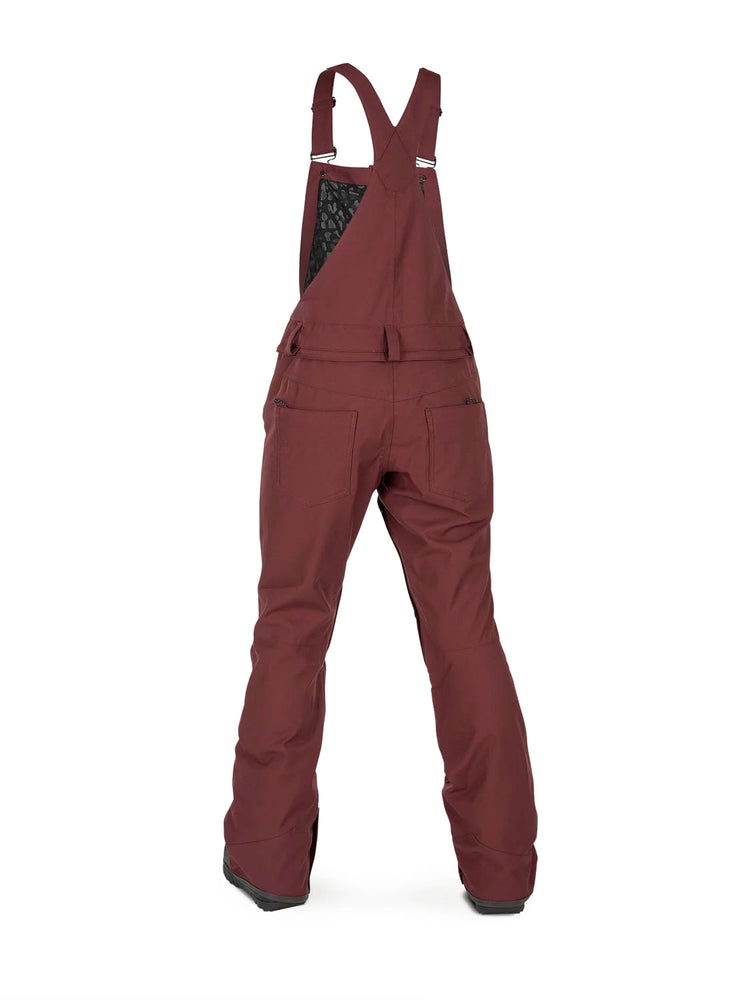 VOLCOM WOMENS SWIFT BIB OVERALL SNOWBOARD PANT SCARLET 2020