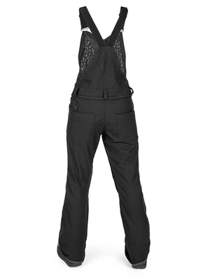 VOLCOM WOMENS SWIFT BIB OVERALL SNOWBOARD PANT BLACK 2023