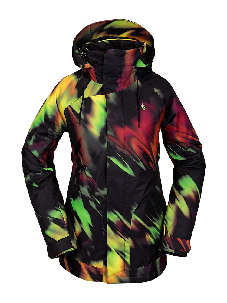 VOLCOM WOMENS WESTLAND INSULATED SNOWBOARD JACKET - ACID YELLOW - 2021 ACID YELLOW SNOWBOARD JACKETS